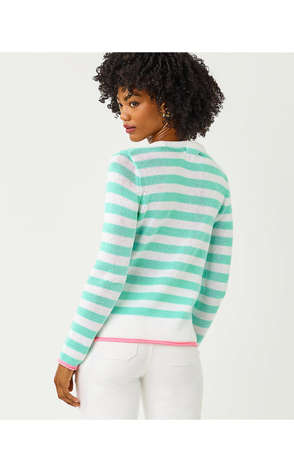 KELLYN SWEATER, MINT CONDITION NAUTI STRIPE