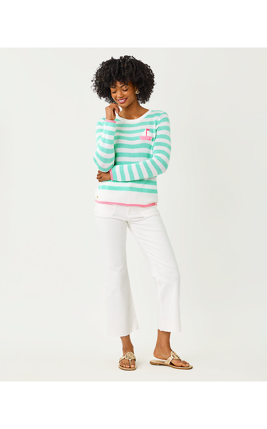 KELLYN SWEATER, MINT CONDITION NAUTI STRIPE