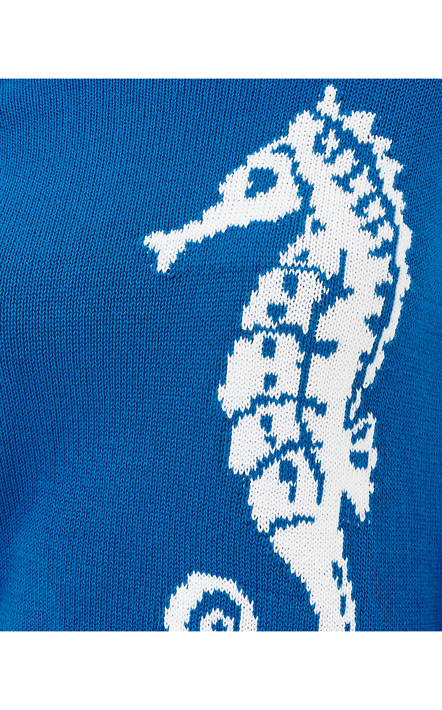 KELLYN SWEATER, BARTON BLUE SEAHORSE JACQUARD