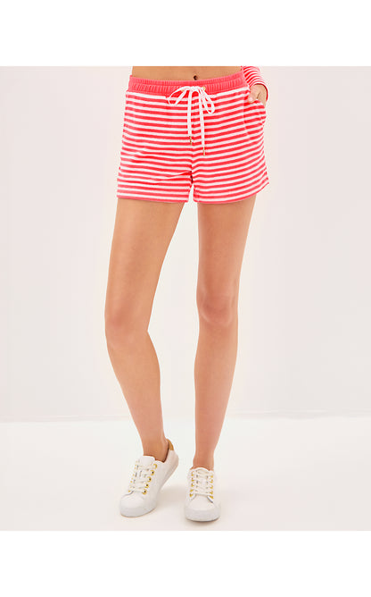 PEPPI HIGH RISE SHORT, CANE CORAL ST TROPEZ STRIPE
