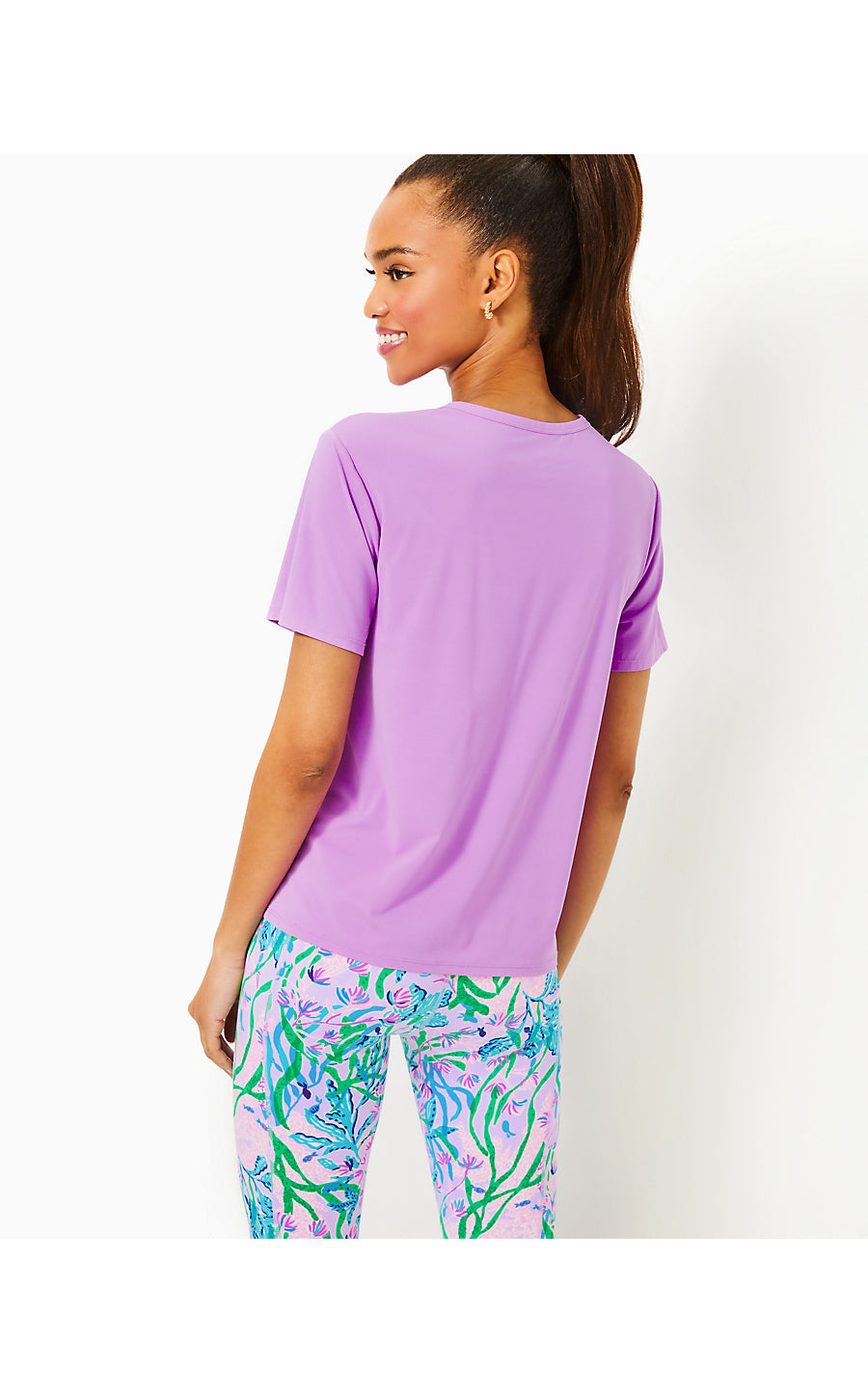 RALLY ACTIVE TEE UPF 50+, LAGO LILAC