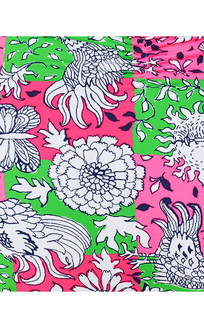 BETIE BIKINI BOTTOM, CHERRY BLOSSOM PINK LIL CHICKEN CHECK