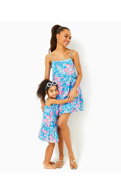 ALESSIA COTTON DRESS, MULTI BAHAMIAN RHAPSODY