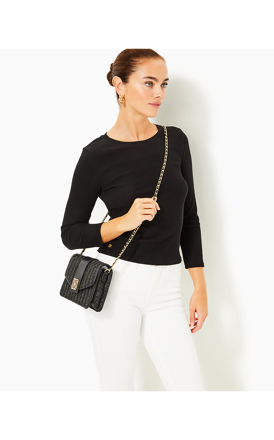 ALANS KNIT TOP, NOIR