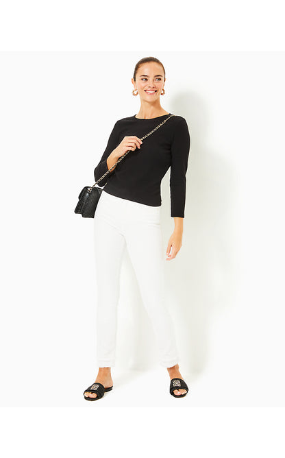ALANS KNIT TOP, NOIR