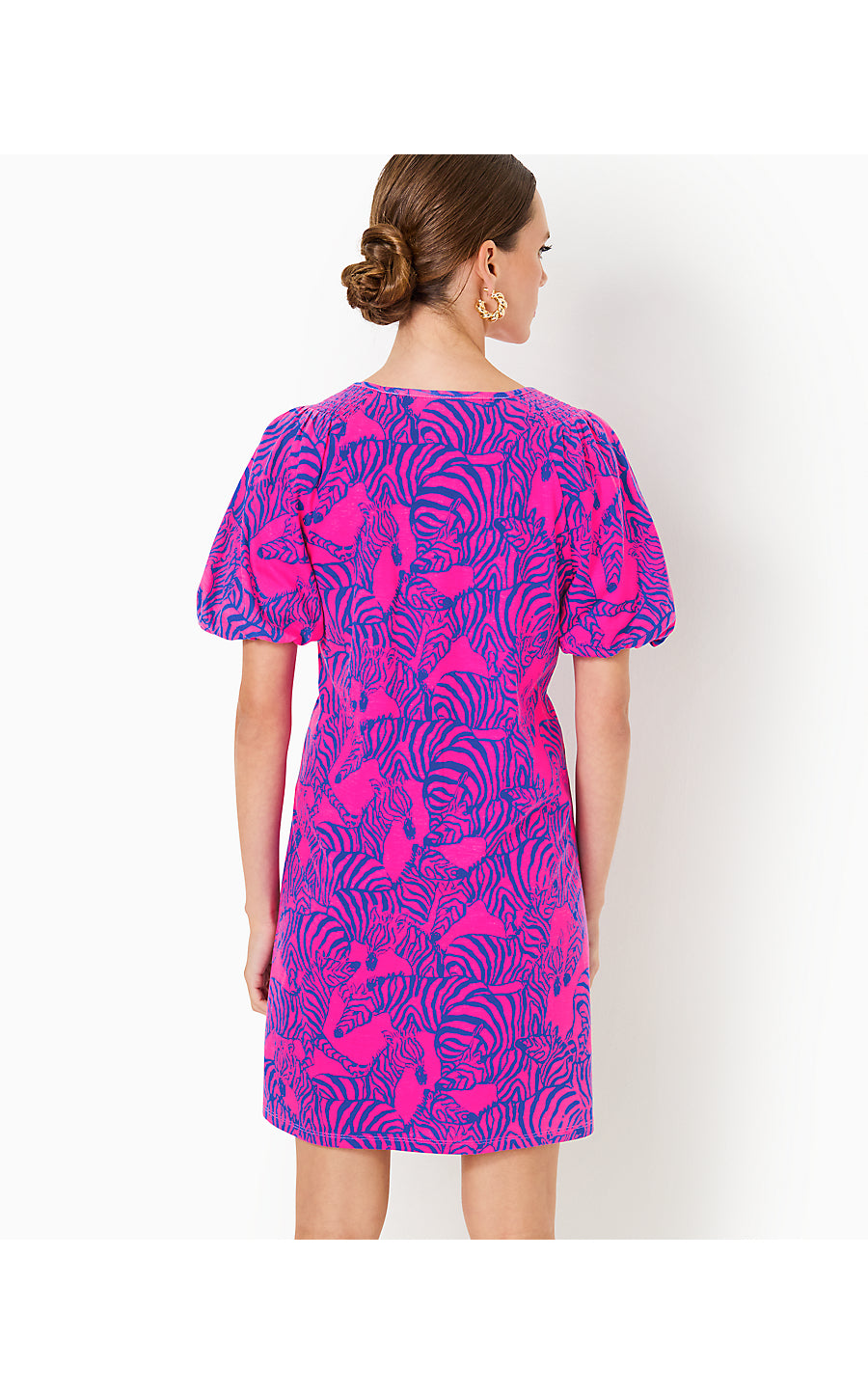 ROSEN DRESS, PASSION FRUIT PINK WILD NIGHTS
