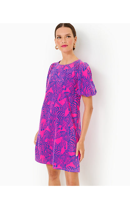 ROSEN DRESS, PASSION FRUIT PINK WILD NIGHTS