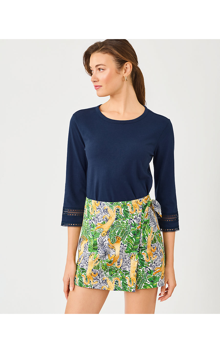 ALYSIA MINI SKORT, MULTI LIL PALM PROWL