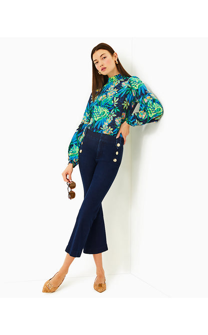 WITAKER SILK TOP, MULTI THE HOTTEST SPOT