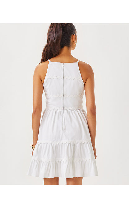 ANGELYNN STRETCH DRESS, RESORT WHITE