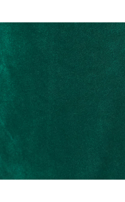 EVA VELOUR PANT, VILLA GREEN