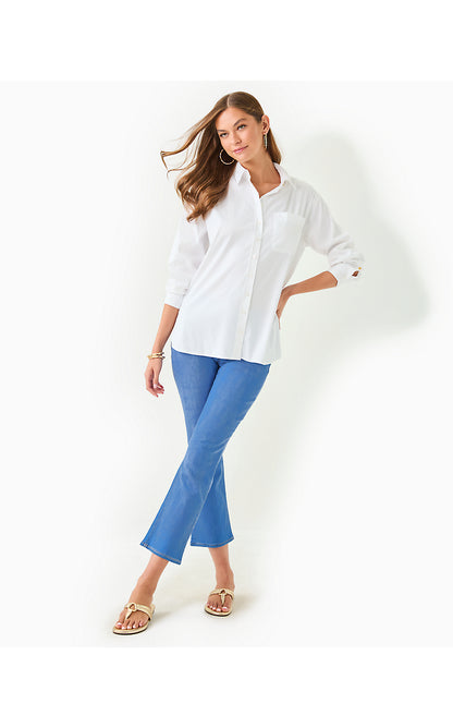 THE RELAXED LILLY SHIRT, RESORT WHITE