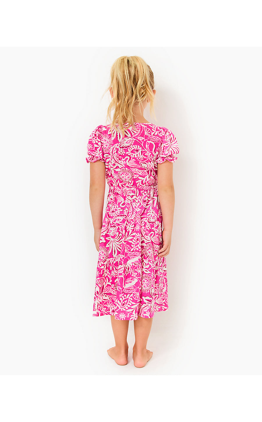 DEAN MIDI DRESS, PASSION FRUIT PINK ABSOLUTELY FLAMAZING