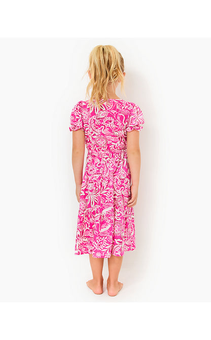 DEAN MIDI DRESS, PASSION FRUIT PINK ABSOLUTELY FLAMAZING