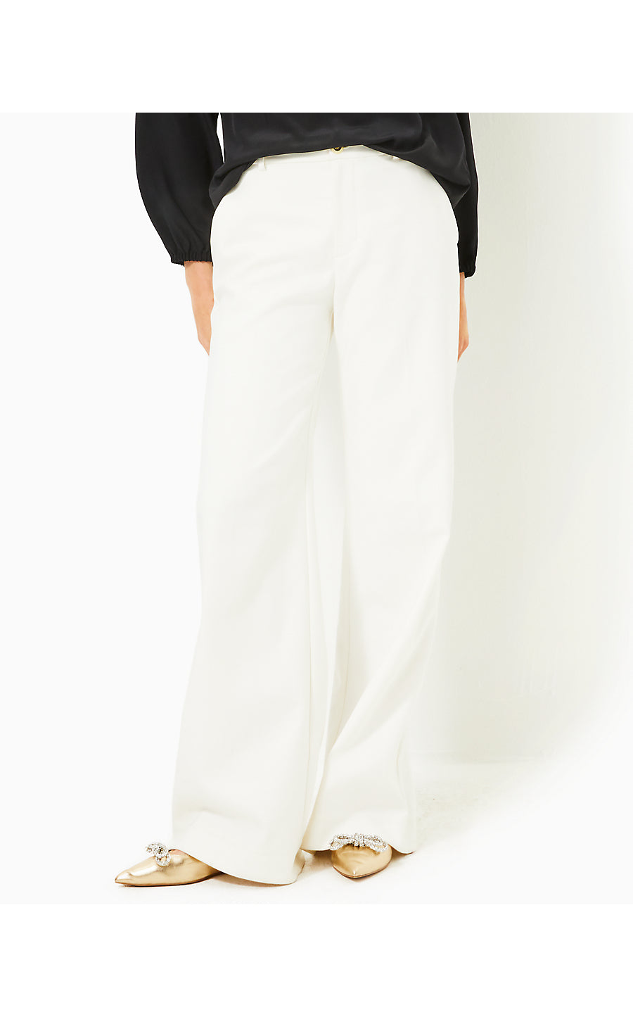 COLLETTI HIGH RISE TROUSER, COCONUT