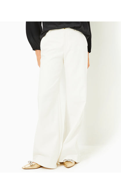 COLLETTI HIGH RISE TROUSER, COCONUT