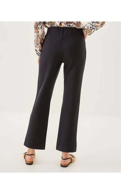 CHRISTABEL PONTE CROP FLARE PANT, NOIR