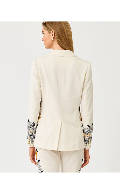 AMRYN BLAZER, COCONUT PEONY PERFECTION ENGINEERED BLAZER