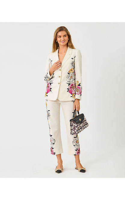 AMRYN BLAZER, COCONUT PEONY PERFECTION ENGINEERED BLAZER