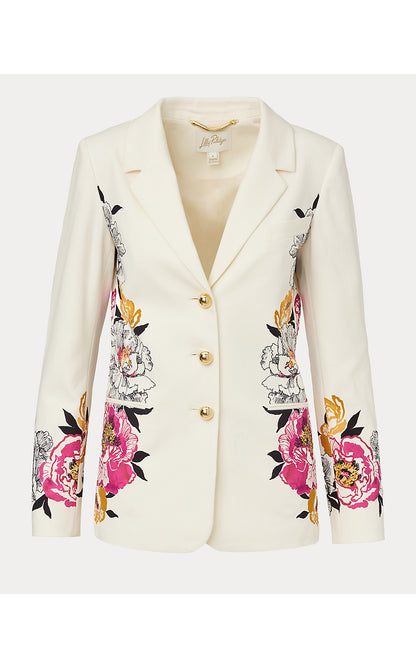 AMRYN BLAZER, COCONUT PEONY PERFECTION ENGINEERED BLAZER