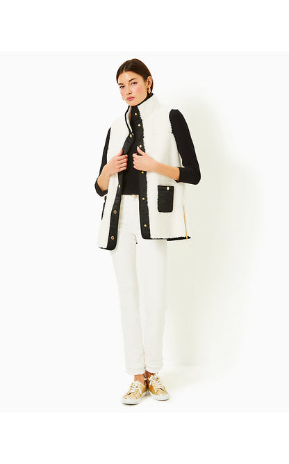 GRAYCELE SHERPA VEST, COCONUT