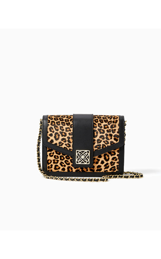 DOBSON CROSSBODY, MULTI LEOPARD HAIRCALF