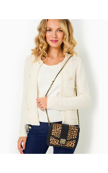 DOBSON CROSSBODY, MULTI LEOPARD HAIRCALF