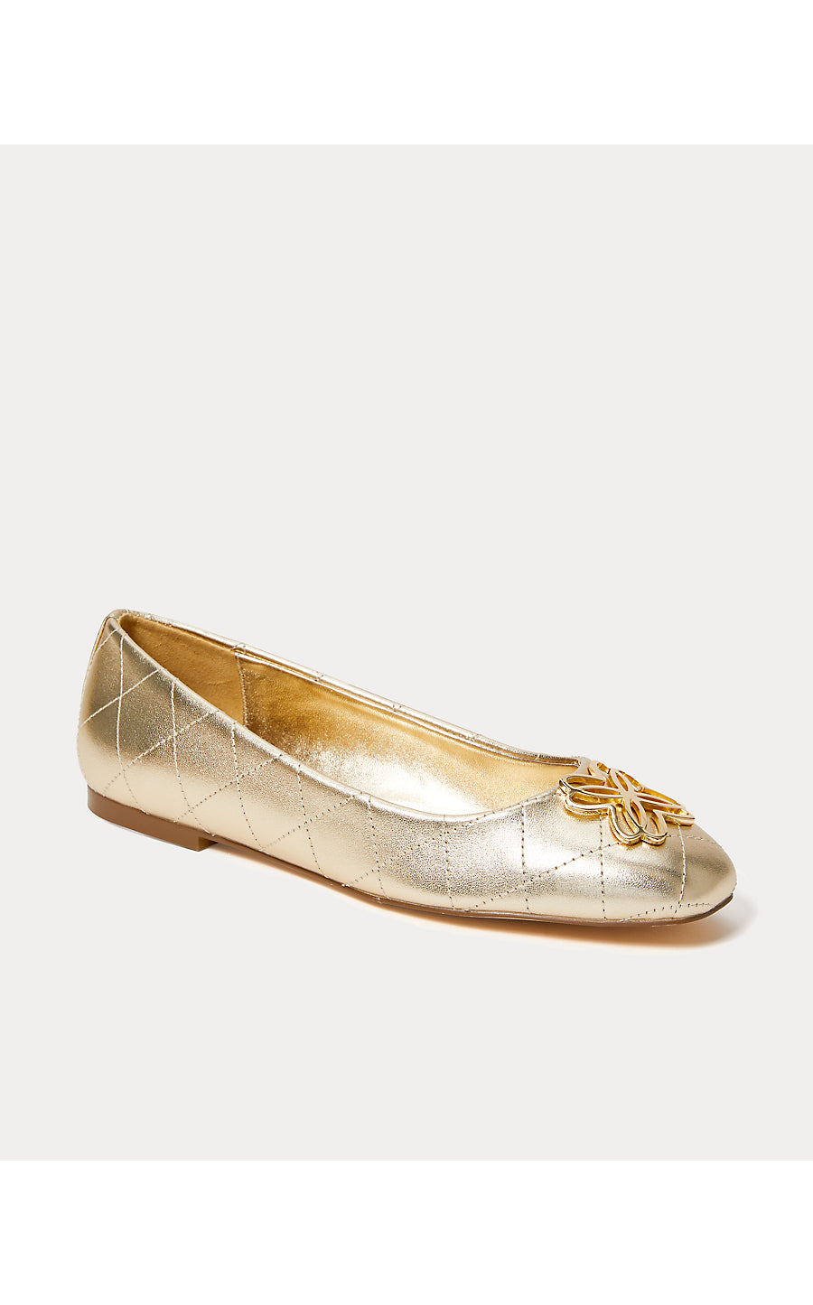 PATINA BALLET FLAT, GOLD METALLIC