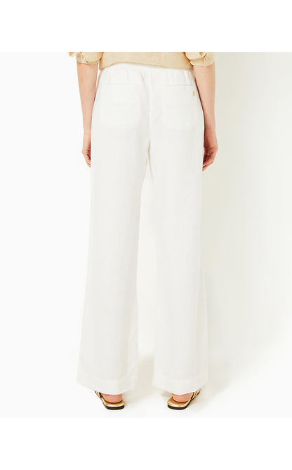 DERI LINEN PALAZZO, RESORT WHITE