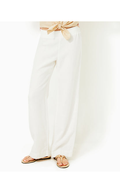 DERI LINEN PALAZZO, RESORT WHITE