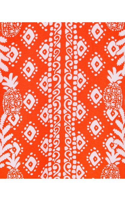 EDITA SHIFT, FLAMINGO FEATHER HARBOUR VIEW ENGINEERED DRESS