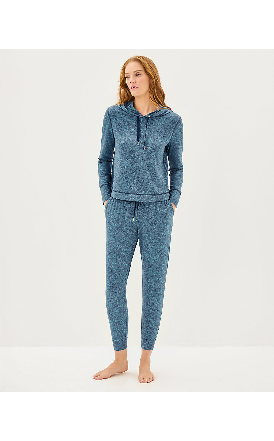 ASENA UPF 50+ HOODIE, LOW TIDE NAVY X TANGIER TEAL