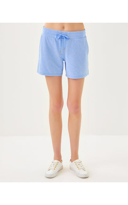 LILLABETH UPF 50+ SHORT, HEATHERED JACARANDA BLUE