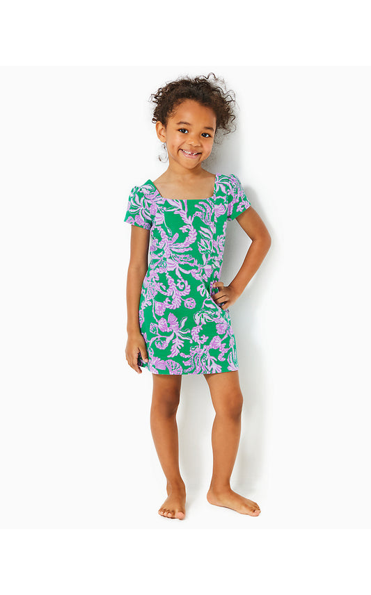 MINI MONTREY DRESS, BRAZILIAN GREEN SALTY SANDBAR