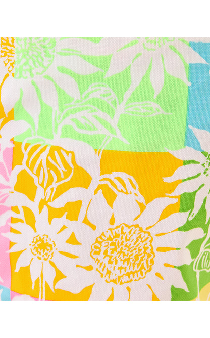 CALLAHAN STRETCH SHORT, MULTI VIA SUNNY SUNFLOWERS