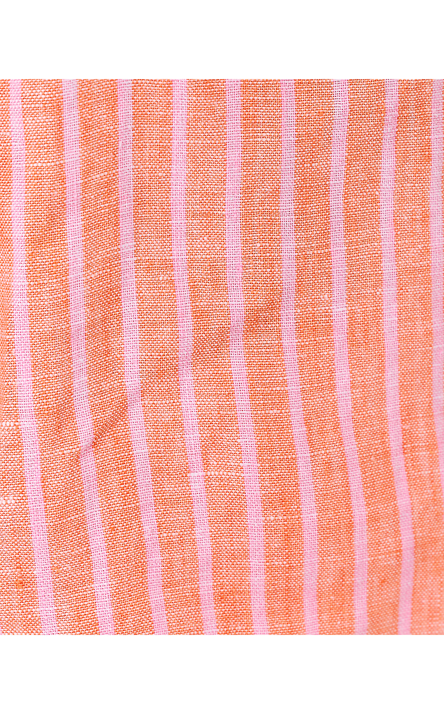 CROIX LINEN SHORT, SUNSET ORANGE X CONCH SHELL PINK SAINT TROPEZ STRIPE