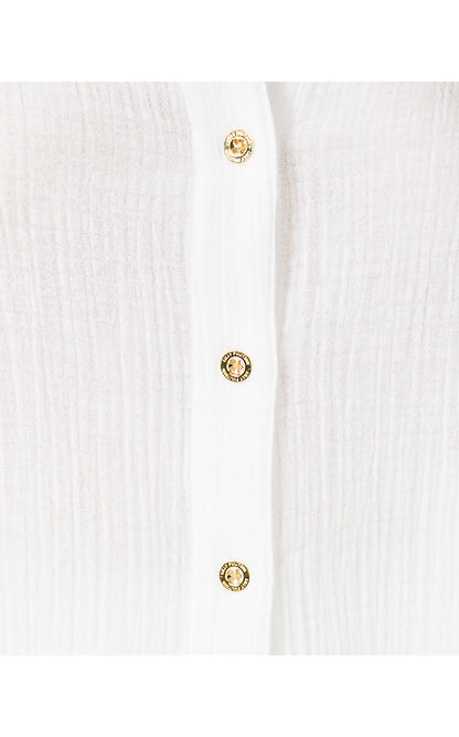 FRANKI SHIRT COVERUP, RESORT WHITE