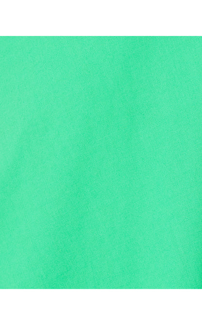 NASTIA SHORT SLEEVE COTTON DRESS, SPEARMINT
