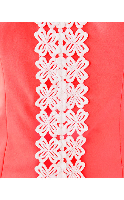 SHELLI STRETCH TOP, CANE CORAL