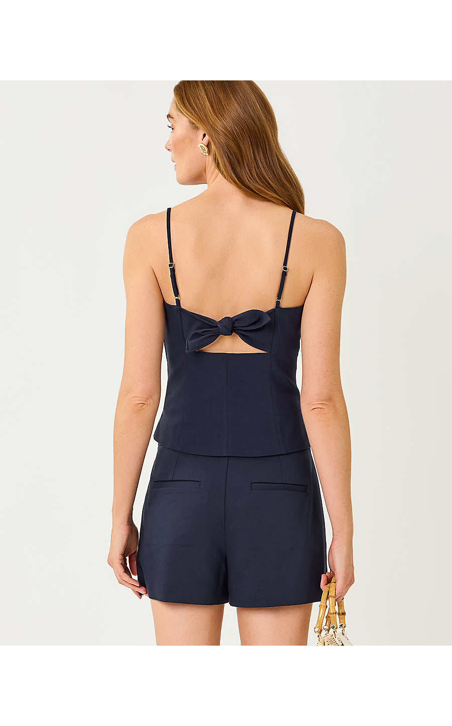 SHELLI STRETCH TOP, TRUE NAVY