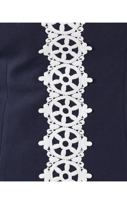 SHELLI STRETCH TOP, TRUE NAVY