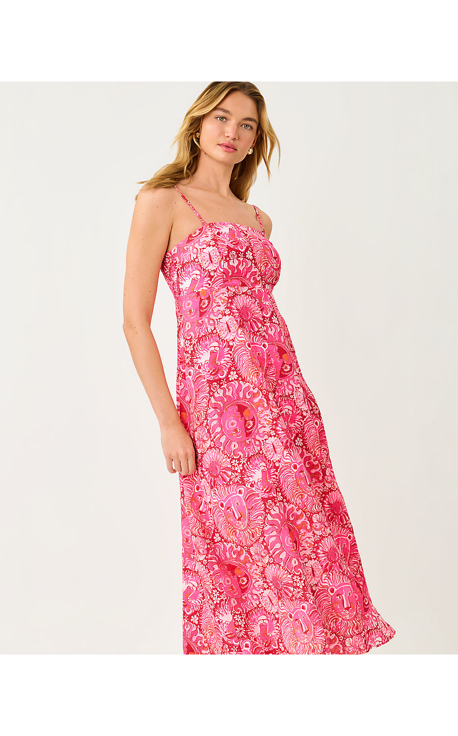 JORGIAN LINEN MIDI DRESS, PARADISE PUNCH JIMS STUFF