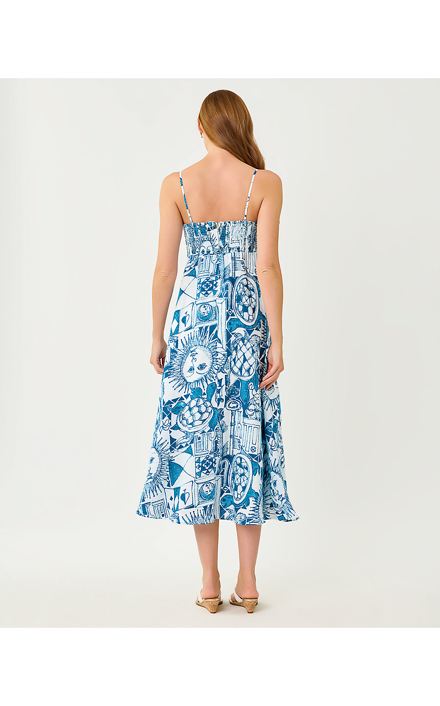 JORGIAN LINEN MIDI DRESS, RESORT WHITE OVERSIZED HARLILLYQUIN