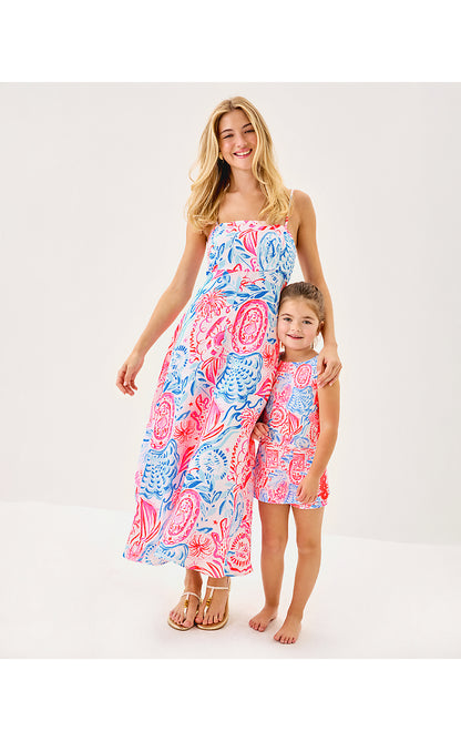 JORGIAN LINEN MIDI DRESS, RESORT WHITE SUN SEA SAND