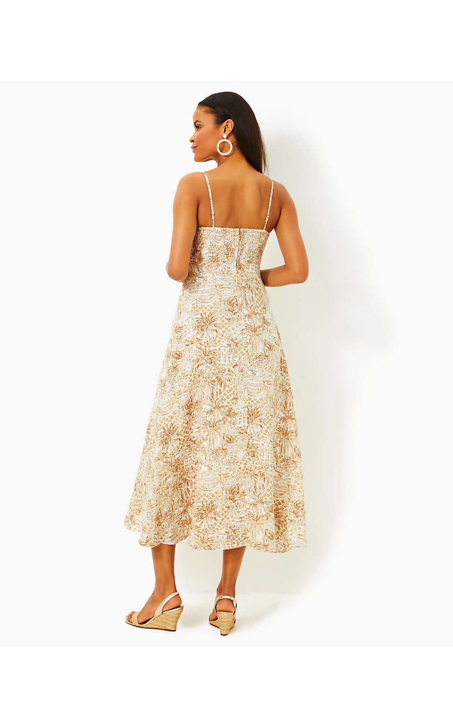 JORGIAN LINEN MIDI DRESS, SAND BAR PALM BEACH PARADISE JORGIAN LINEN MIDI DRESS, SAND BAR PALM BEACH PARADISE