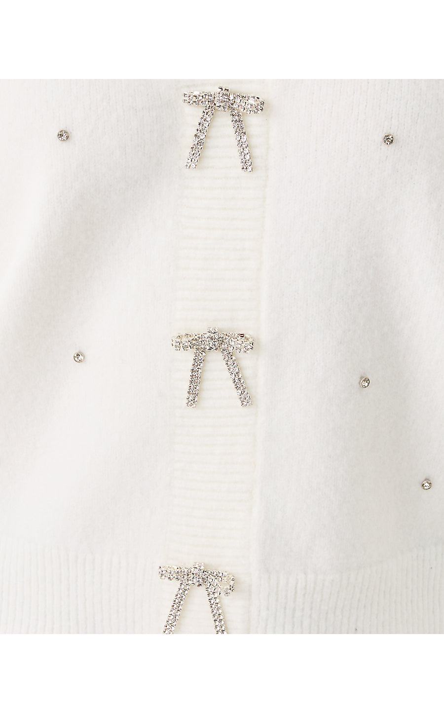 ELLORIE SWEATER, COCONUT PARADISE RHINESTONES