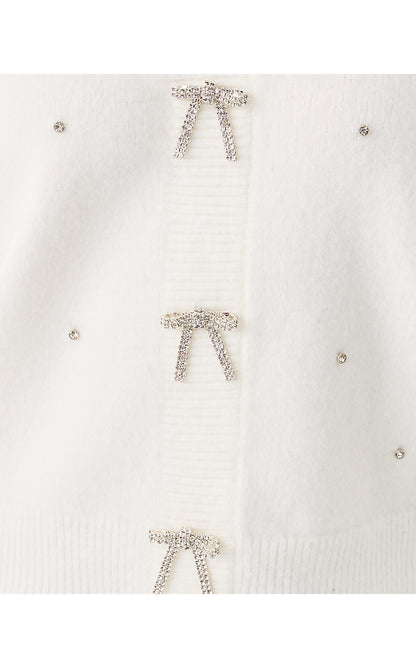 ELLORIE SWEATER, COCONUT PARADISE RHINESTONES
