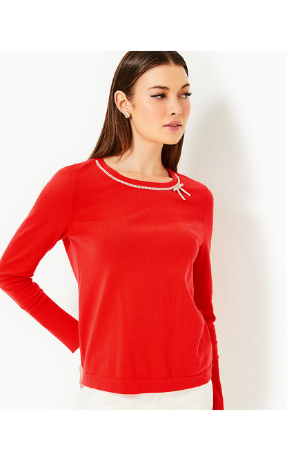 MORGEN SWEATER, ROCOCO RED