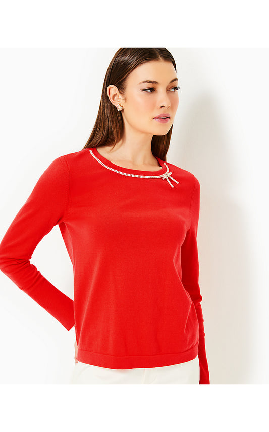 MORGEN SWEATER, ROCOCO RED