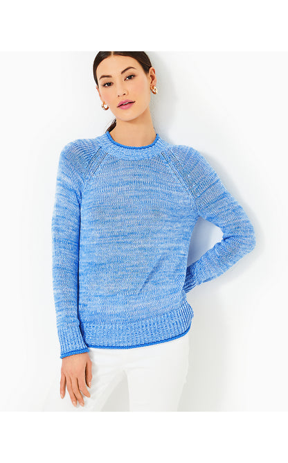 DEBA SWEATER, BLUE STREAM MARL